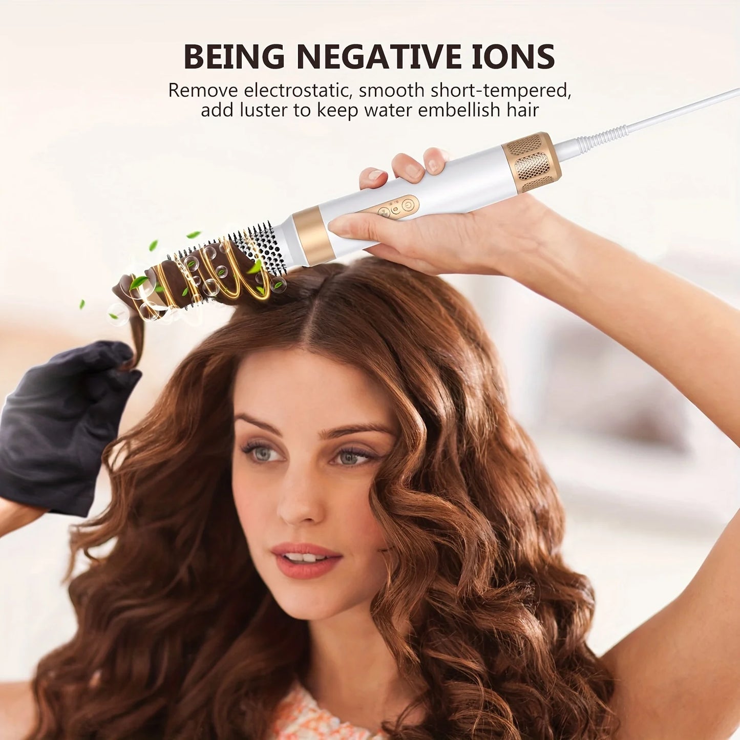 7-in-1 Brushless Hair Dryer with Diffuser, Ionic Curler & Hot Air Brush
