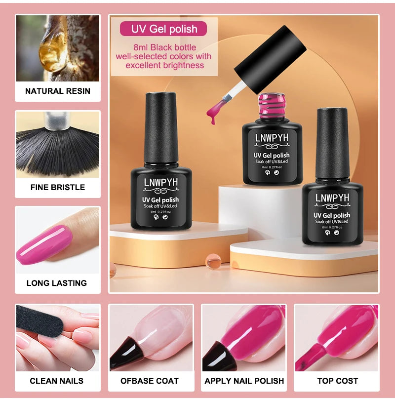Gel Nail Kit with UV Lamp, Electric Nail Drill & Manicure Tools