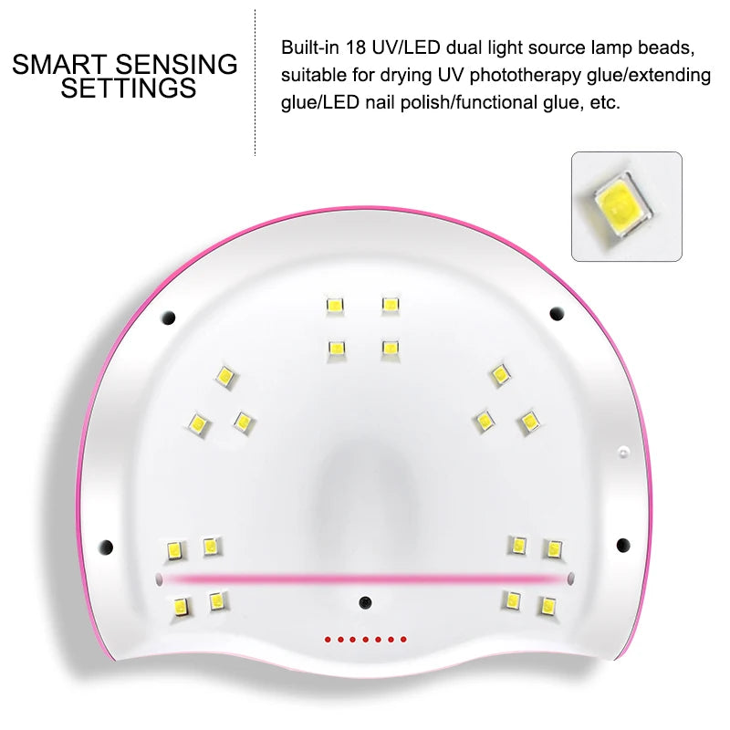Gel Nail Kit with UV Lamp, Electric Nail Drill & Manicure Tools